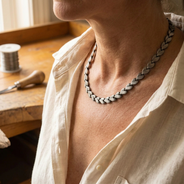 Audrey's Briar Titanium Necklace