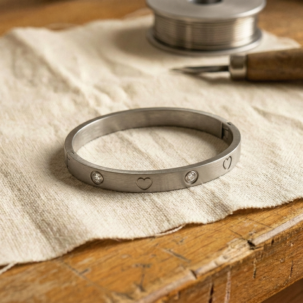 Audrey's Cariad Titanium Bracelet