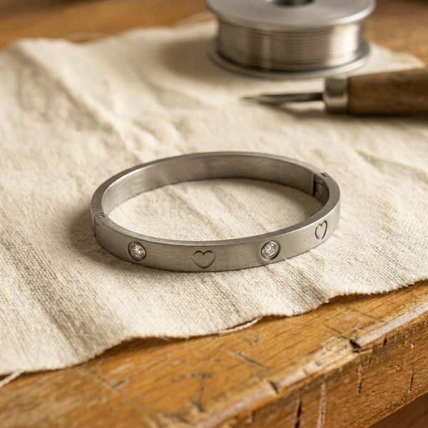 Audrey's Cariad Titanium Bracelet