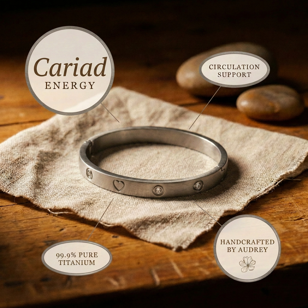 Audrey's Cariad Titanium Bracelet