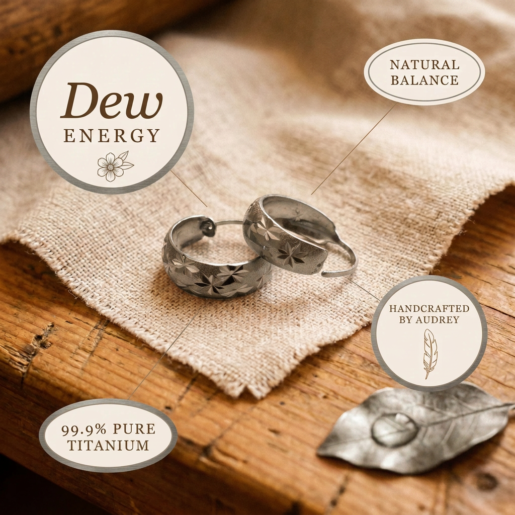 Audrey's Dew Titanium Earrings