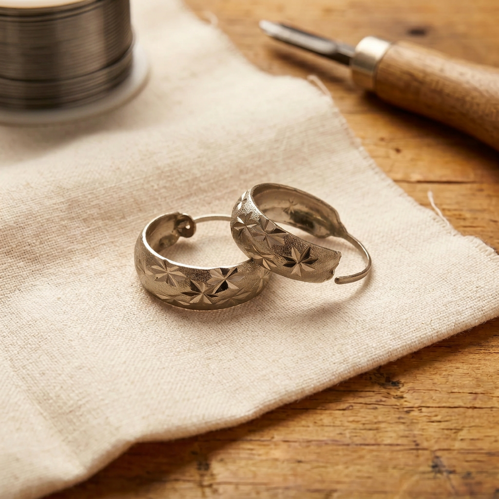 Audrey's Dew Titanium Earrings