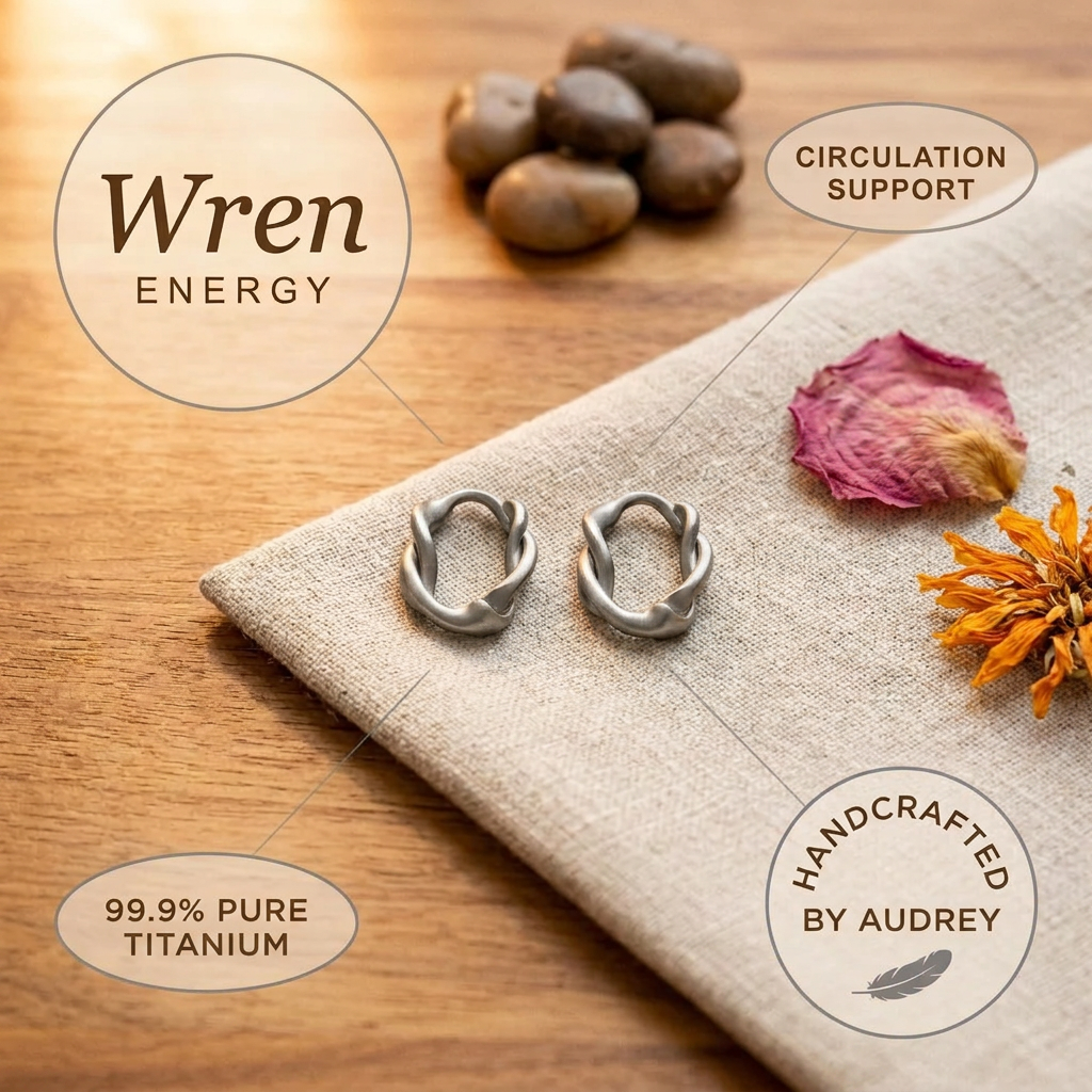 Audrey's Wren Titanium Hoop Earrings