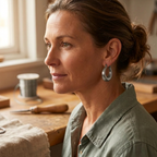 Audrey's Marl Titanium Earrings