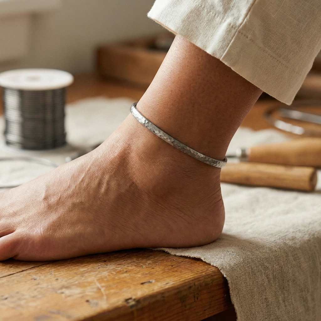 Audrey's Sand Titanium Anklet
