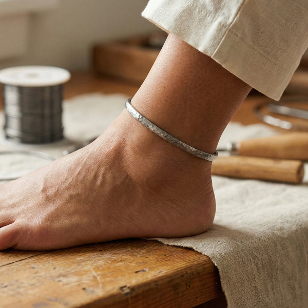 Audrey's Sand Titanium Anklet