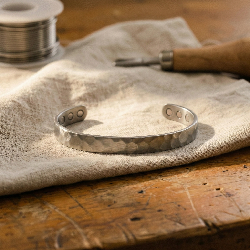 Audrey's Furrow Titanium Bracelet
