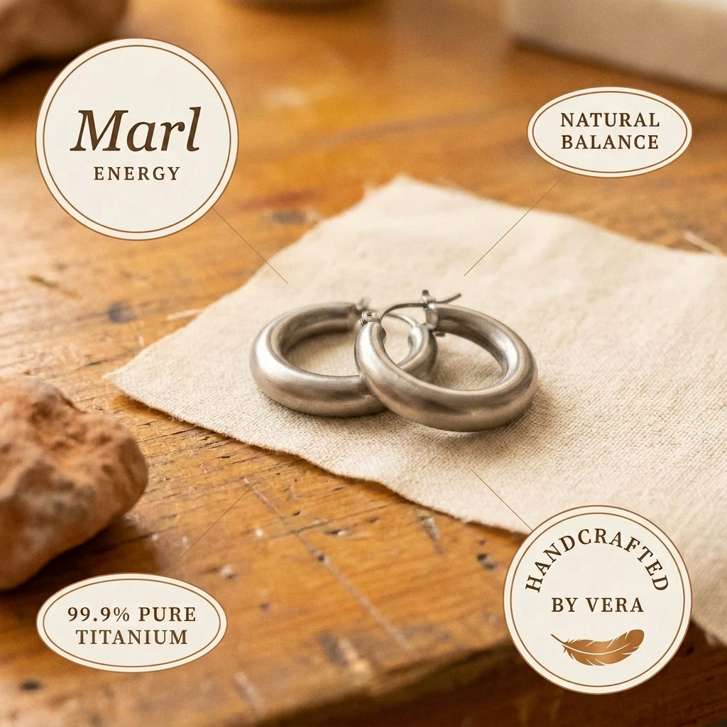 Audrey's Marl Titanium Earrings