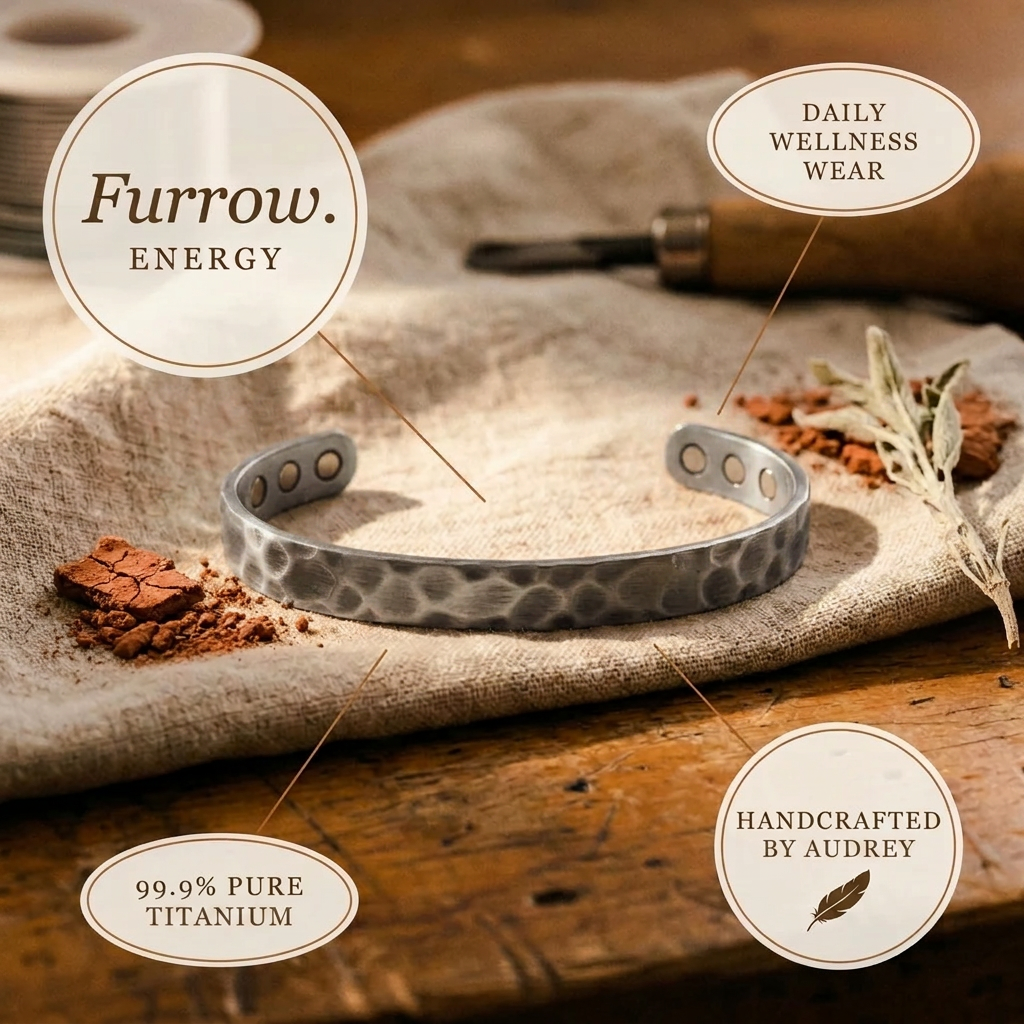 Audrey's Furrow Titanium Bracelet