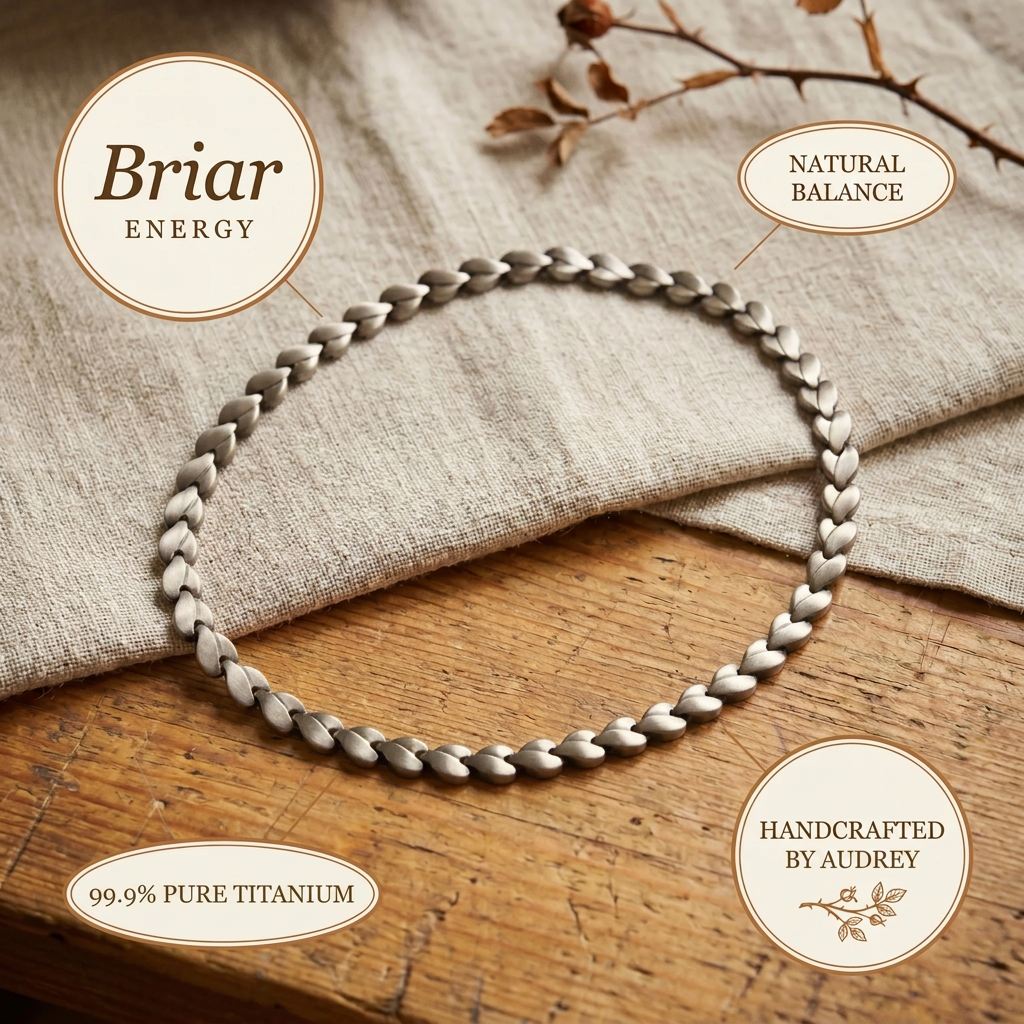 Audrey's Briar Titanium Necklace