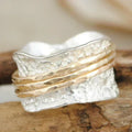 Vintage Spinner Ring in Titanium